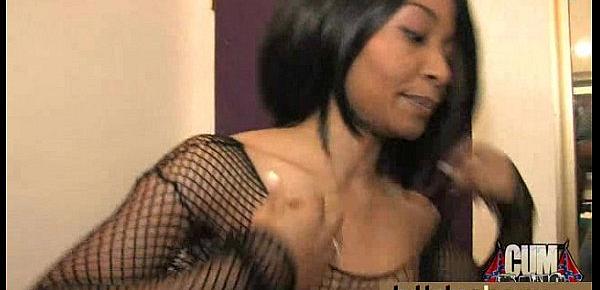  Naughty black wife gang banged by white friends 18
